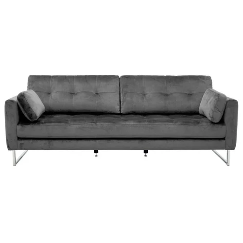 Sofa skandynawska Helsinki 4os. szary welur