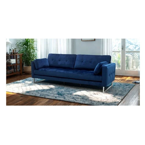 Sofa skandynawska Helsinki 4os. granatowy welur